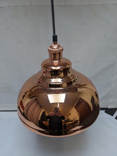 Rose gold metal - rose, lampshade