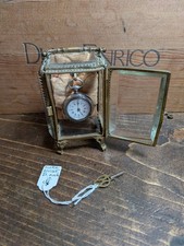 Antique Montre Gousset Pocket Watch & French Beveled Glass Casket