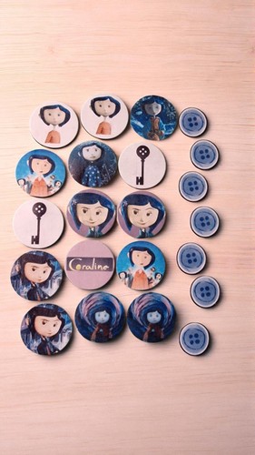 Coraline cake toppers x20
