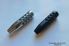 Classic pepper pot style muzzle brake compatible with Air Arms S400/410