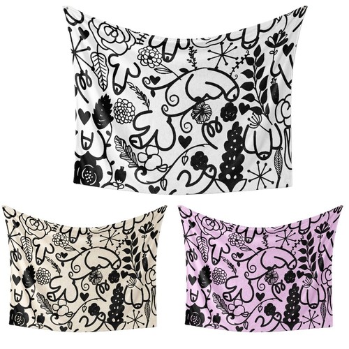 Floral willy pattern rude - floral,