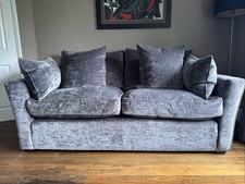 Sofa Workshop 3 Seater Sofa Grey Velvet