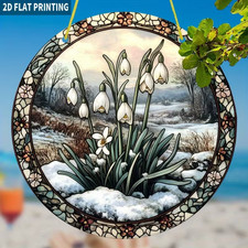 Snowdrops in Snow Winter