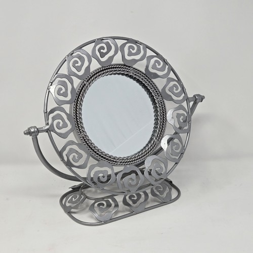 Vintage metal tabletop vanity - vintage,