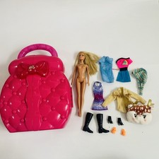 Barbie Fashion Doll Carry Case Wardrobe Storage Bundle Playset Shoes Clothes