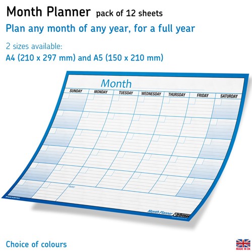 Month planner view - month, to