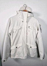 Salomon Clima Pro Ski Jacket Women's Medium White Padded Hooded Waterproof