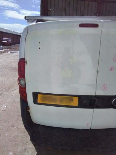 Van rear door - door, white
