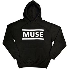 Muse Unisex Pullover Hoodie: White Logo (Large) S-XXXL