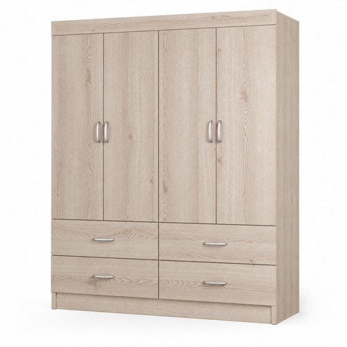 Door assembled wardrobe - assembled, with