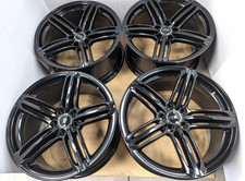 4x GENUINE BLACK AUDI S LINE A7 Q7 SQ7 A6 S6 RS6 A8 Q3 Q5 SQ5 20" ALLOY WHEELS