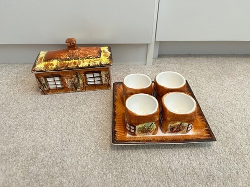 Vintage eggs cups tray - cups,