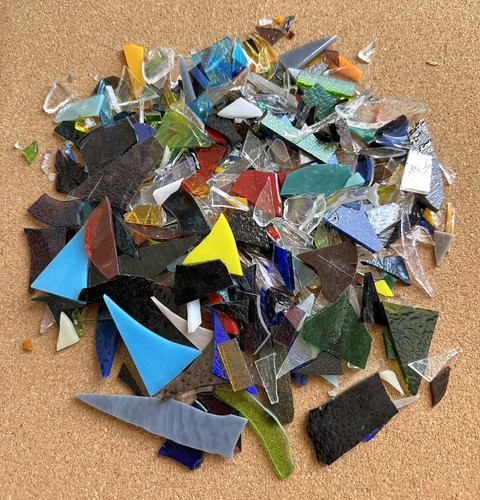 500g scrap glass coe90 - 500g,