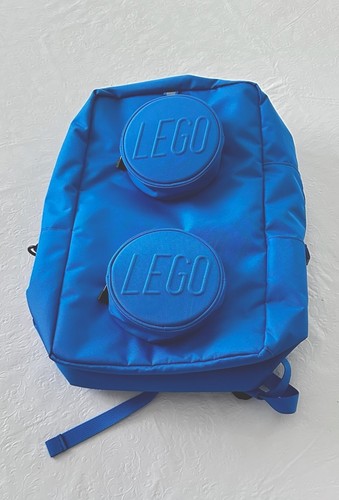 Lego brick shape backpack blue - lego,