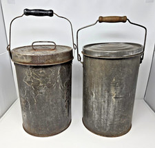 LOT: 2 VINTAGE STEEL METAL OLD