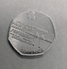  2011 50p Rowing Olympic Coin – Circulated– Rare Fifty Pence London Games (C7)