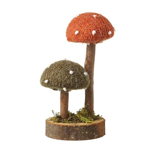Fabric topped mushrooms - fabric,