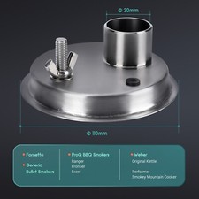 11cm Round Adapter for BBQ