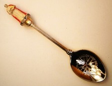 SV690) Vintage Pope John Paul 1982 figure 3D souvenir collectors spoon