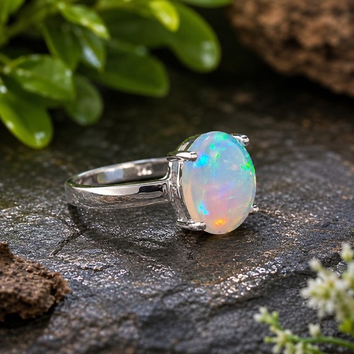 Ethiopian opal gemstone 925 - ethiopian,
