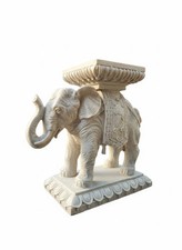 Vintage Cream Ceramic Elephant