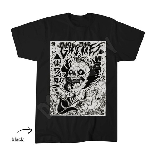 Grimes doodlez shirt - doodlez, dark