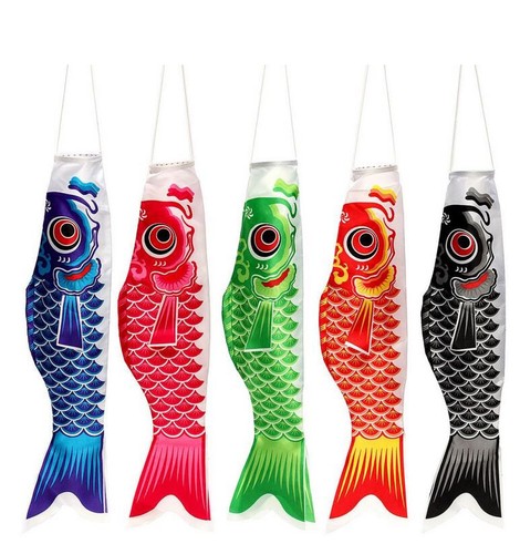 Japanese carp 70cm red - japanese, black