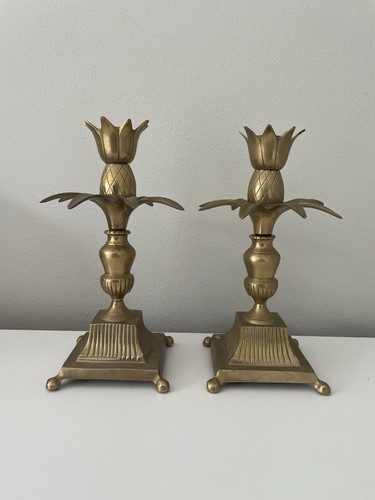 Pair vintage brass - vintage,