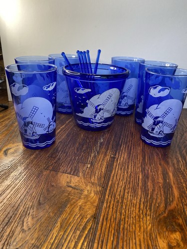 Vtg hazel atlas - vtg, cobalt