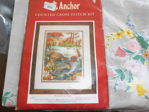Ducks pond anchor cross stitch - anchor,