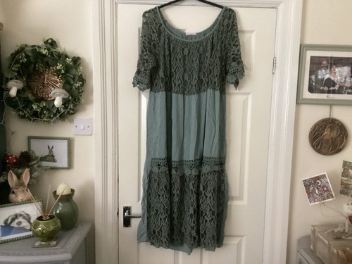 Lovely italian lagenlook green - italian,