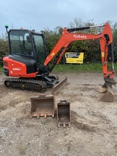 Kubota KX030-4 Mini Digger Excavator, TWIN AUX LINES! 1682 HOURS, Takeuchi, JCB