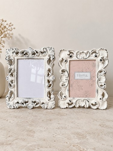 Set white ornate baroque - set,