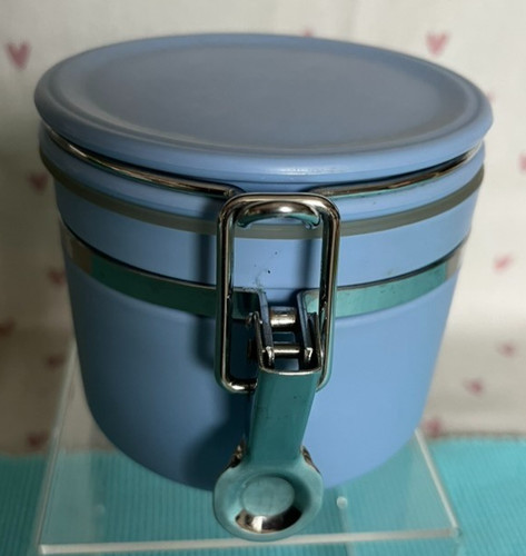Airtight blue plastic kilner - airtight,