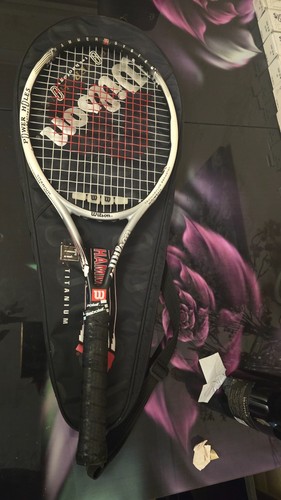 Wilson white tennis racket - wilson,