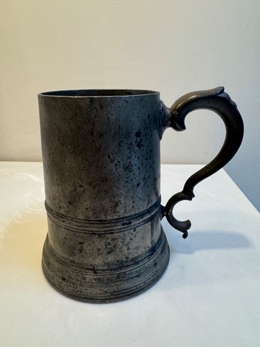 Antique pewter tankard - antique,