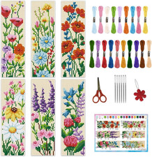 6PCS DIY Flower Cross Stitch