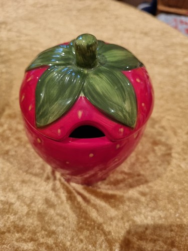Strawberry preserve pot - strawberry,