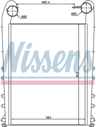 Nissens charge air intercooler - nissens,