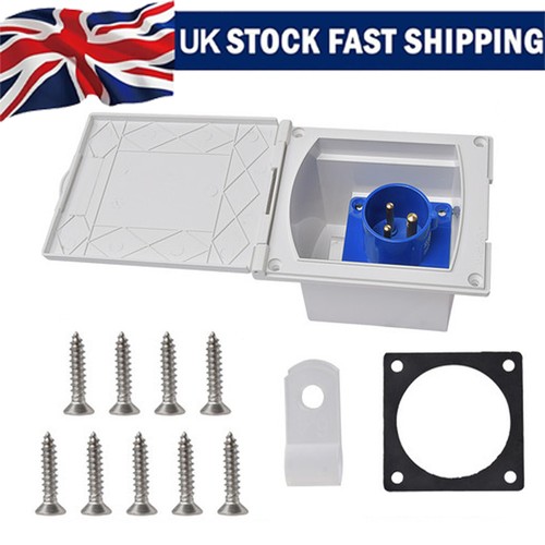 Mains 240v 16a flush hook - 16a, up