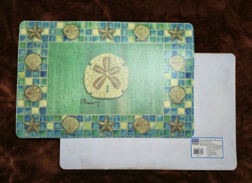 Coastal shells placemat set - shells,