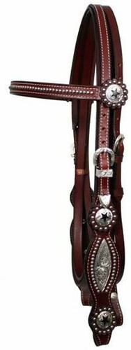 Studded show headstall - show,
