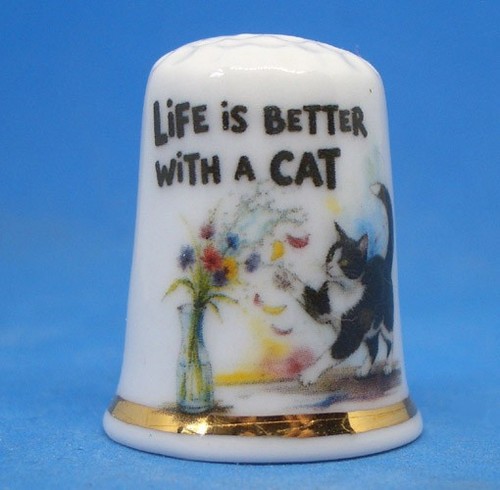 Birchcroft china thimble - thimble, --