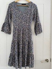Tenki blue floral - floral, prairie