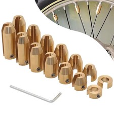 Motorcycle Reusable Wheel Spoke Balance Weights Brass Refill Kit 14PCS Universal