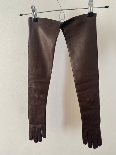 Prada brown long lambskin - brown,
