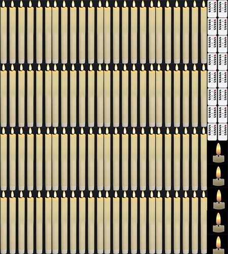 Flameless taper candles light - candles,