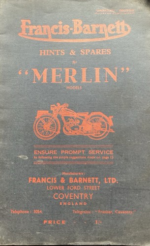 Francis barnett merlin - merlin, models