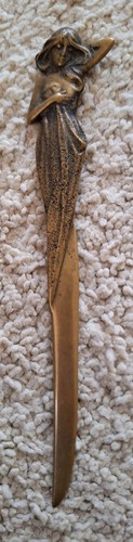 Antique brass art nouveau - brass,