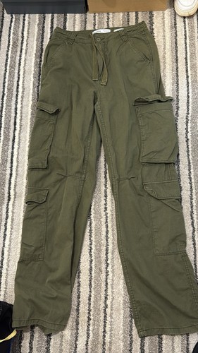 Khaki green cargo pants - khaki,